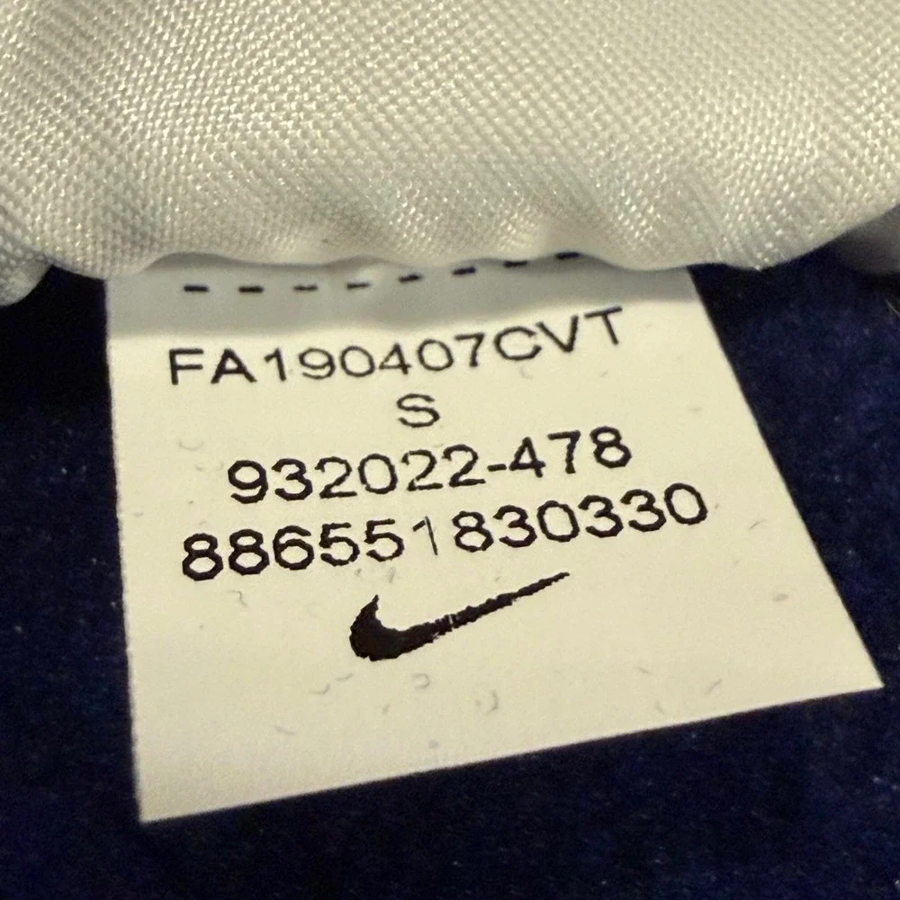 Nike Dri-FIT Training Hoodie Mens Small Blue Pullover Scuba Hood 932022-478